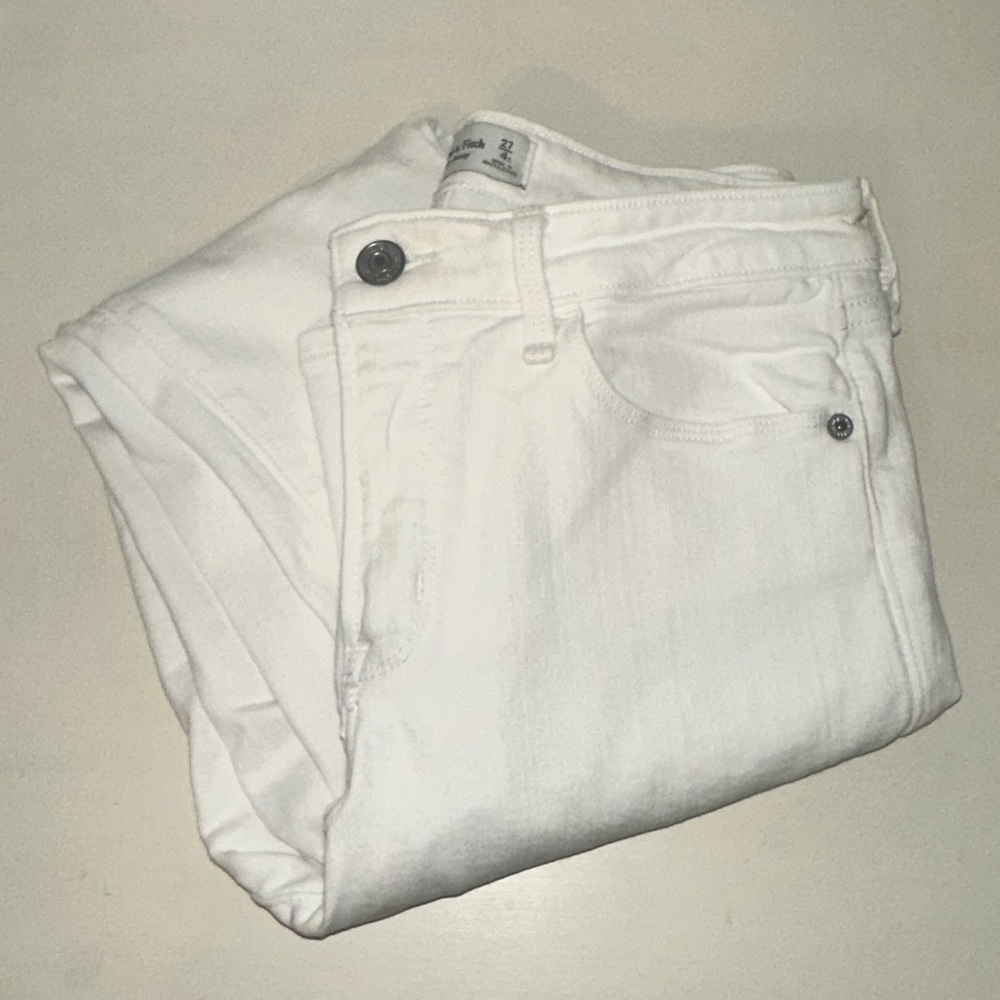 Abercrombie mid rise super skinny jeans
